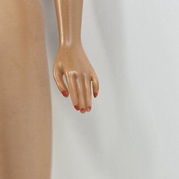 Vintage Brunette Bubble Cut Barbie Doll #850 Mattel 1960s Japan Green Ears Read - Picture 8 of 16